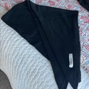 Aritzia Black Cashmere Triangle Scarf
